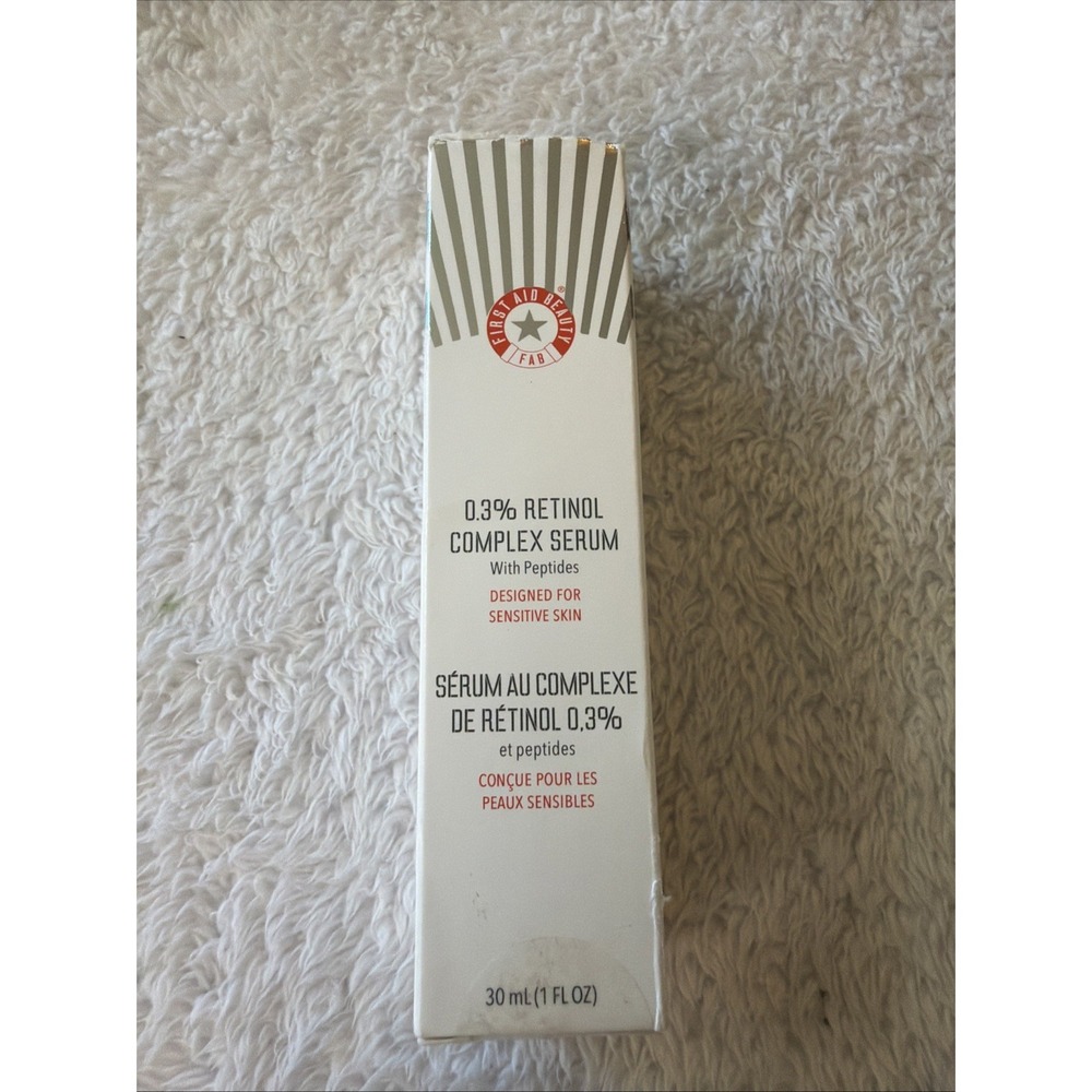 First Aid Beauty 0.3% Retinol Complex Serum With Peptides 30ml | 1 oz NIB New